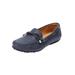 Wide Width Women's The Ridley Slip On Flat by Comfortview in Navy (Size 10 W)