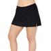 Plus Size Women's Side-Slit Swim Skirt with Built-in Brief by Swim 365 in Black (Size 32) Swimsuit Bottoms