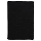Simple Home Solid Rug by Colonial Mills in Black (Size 2'W X 12'L)