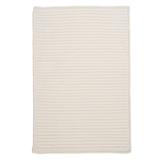 Simple Home Solid Rug by Colonial Mills in White (Size 2'W X 9'L)