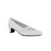 Wide Width Women's Entice Pump by Easy Street in White (Size 8 W)