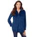 Plus Size Women's Corduroy Big Shirt by Roaman's in Evening Blue (Size 24 W) Button Down