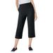 Plus Size Women's Capri Fineline Jean by Woman Within in Black (Size 20 W)
