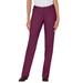 Plus Size Women's Straight-Leg Stretch Jean by Woman Within in Deep Claret (Size 40 WP)