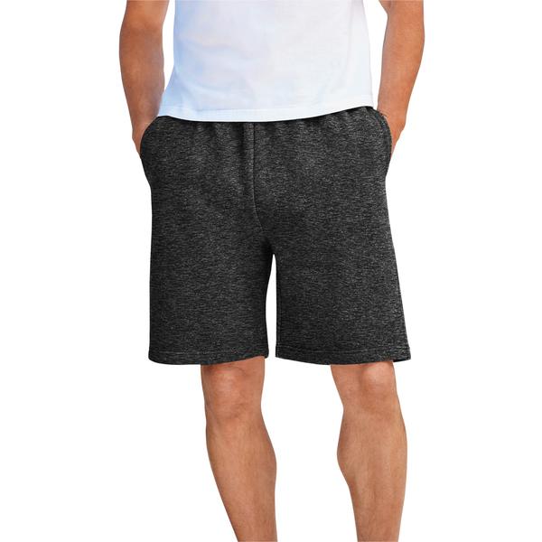 mens-big---tall-comfort-fleece-shorts-by-kingsize-in-black-white-marl--size-5xl-/