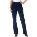 Plus Size Women's Stretch Corduroy Bootcut Jean by Woman Within in Navy (Size 24 T)