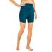 Plus Size Women's Swim Boy Short by Swim 365 in Teal (Size 16) Swimsuit Bottoms