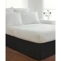 Luxury Hotel Classic Tailored 14" Drop Black Bed Skirt by Levinsohn Textiles in Black (Size TWIN)