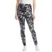 Plus Size Women's Stretch Cotton Printed Legging by Woman Within in Black White Tie Dye (Size 3X)