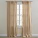 Wide Width Poly Cotton Canvas Back-Tab Panel by BrylaneHome in Sand (Size 48" W 63" L) Window Curtain