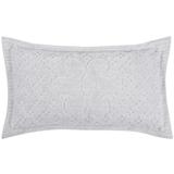 Ashton Collection Tufted Chenille Sham by Better Trends in White (Size STANDARD)