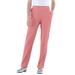 Plus Size Women's Straight-Leg Soft Knit Pant by Roaman's in Desert Rose (Size 3X) Pull On Elastic Waist