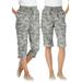 Plus Size Women's Convertible Length Cargo Capri Pant by Woman Within in Olive Green Camouflage (Size 28 WP)