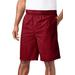 Men's Big & Tall KS Island™ 8" Classic Swim Trunks by KS Island in Rich Burgundy (Size 4XL)