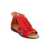 Extra Wide Width Women's The Carmella Sandal by Comfortview in Red (Size 9 1/2 WW)