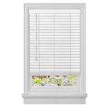 Wide Width Cordless GII Madera Falsa 2" Faux Wood Plantation Blind by Achim Home Décor in White (Size 39" W 64" L)