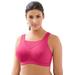 Plus Size Women's No-Bounce Camisole Sport Bra by Glamorise in Rose Violet (Size 50 C)