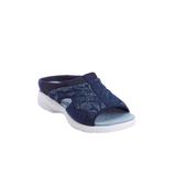 Extra Wide Width Women's The Tracie Slip On Mule by Easy Spirit in Dark Blue (Size 10 WW)