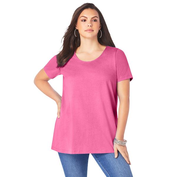 plus-size-womens-strappy-back-ultimate-tee-by-roamans-in-vintage-rose--size-12-/