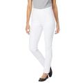 Plus Size Women's Flex Fit Pull On Slim Denim Jean by Woman Within in White (Size 12 W)