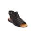 Extra Wide Width Women's The Alanna Sandal by Comfortview in Black (Size 7 1/2 WW)