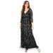 Plus Size Women's Beaded Dress by Roaman's in Black (Size 22 W) Formal Evening