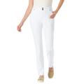 Plus Size Women's Secret Solutions™ Tummy Smoothing Straight Leg Jean by Woman Within in White (Size 32 W)