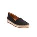 Wide Width Women's The Spencer Slip On Flat by Comfortview in Black (Size 9 1/2 W)