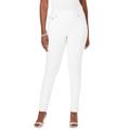 Plus Size Women's Comfort Waist Stretch Denim Skinny Jean by Jessica London in White (Size 28 W) Pull On Stretch Denim Leggings Jeggings