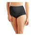 Plus Size Women's Tummy Panel Brief Firm Control 2-Pack DFX710 by Bali in Black Jacquard (Size 3X)