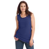 Plus Size Women's Perfect Scoopneck Tank by Woman Within in Ultra Blue (Size 5X) Top