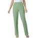 Plus Size Women's Elastic-Waist Soft Knit Pant by Woman Within in Sage (Size 40 W)