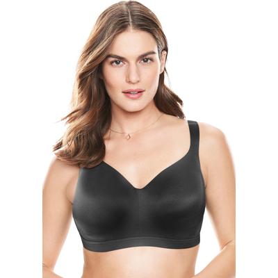 Plus Size Women's Full-Coverage Smooth No-Wire Bra by Catherines in Black (Size 54 DD)