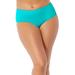 Plus Size Women's Mid-Rise Full Coverage Swim Brief by Swimsuits For All in Happy Turq (Size 24)
