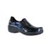 Wide Width Women's Bind Slip-Ons by Easy Works by Easy Street® in Iridescent Patent Leather (Size 9 1/2 W)
