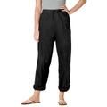 Plus Size Women's The Boardwalk Pant by Woman Within in Black (Size 36 T)