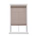 Wide Width Cordless Tassel Trim Valance Flat Roman Shade by Whole Space Industries in Khaki (Size 35" W 64" L)