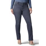 Plus Size Women's Women's Flex Motion Regular Fit Straight Leg Jean - Plus by Lee in Charcoal Grey (Size 28 WP)