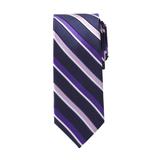 Men's Big & Tall KS Signature Classic Stripe Tie by KS Signature in Dark Purple Stripe Necktie