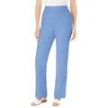 Plus Size Women's Straight Leg Linen Pant by Woman Within in French Blue (Size 18 WP)