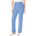 Plus Size Women's Straight Leg Linen Pant by Woman Within in French Blue (Size 34 WP)