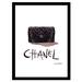 Chanel Classic Bag - Black / White - 14x18 Framed Print by Venice Beach Collections Inc in Black White