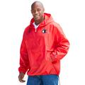 Men's Big & Tall Champion® Hooded Lightweight Anorak Jacket' by Champion in Red (Size 4XL)