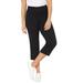 Plus Size Women's Yoga Capri by Catherines in Black (Size 5X)