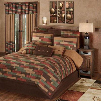 Emerson Comforter Set Multi Warm, King, Multi Warm