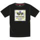 Alpha Industries Camo Block T-Shirt, noir-blanc-jaune, taille S