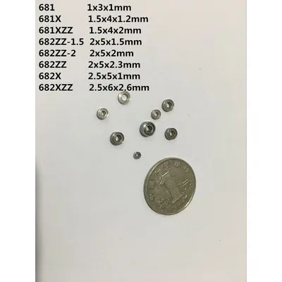 Mini Roulement à Billes pour Jouet Bijoux Montre Bague Modèle Miniature 681 1x3x1mm 681X