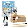 Jeu de construction de pingouins blocs de plâtre pour creuser modèle de pingouins jouet