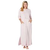 Plus Size Women's Marled Hoodie Sleep Lounger by Dreams & Co. in Pink Marled (Size 22/24)