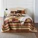 Salem Harvest Bedspread by BrylaneHome in Brown Multi (Size KING)